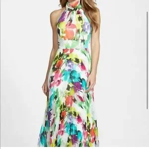 selfie leslie halter dress Shana Halterneck Maxi Dress Blue main image 1